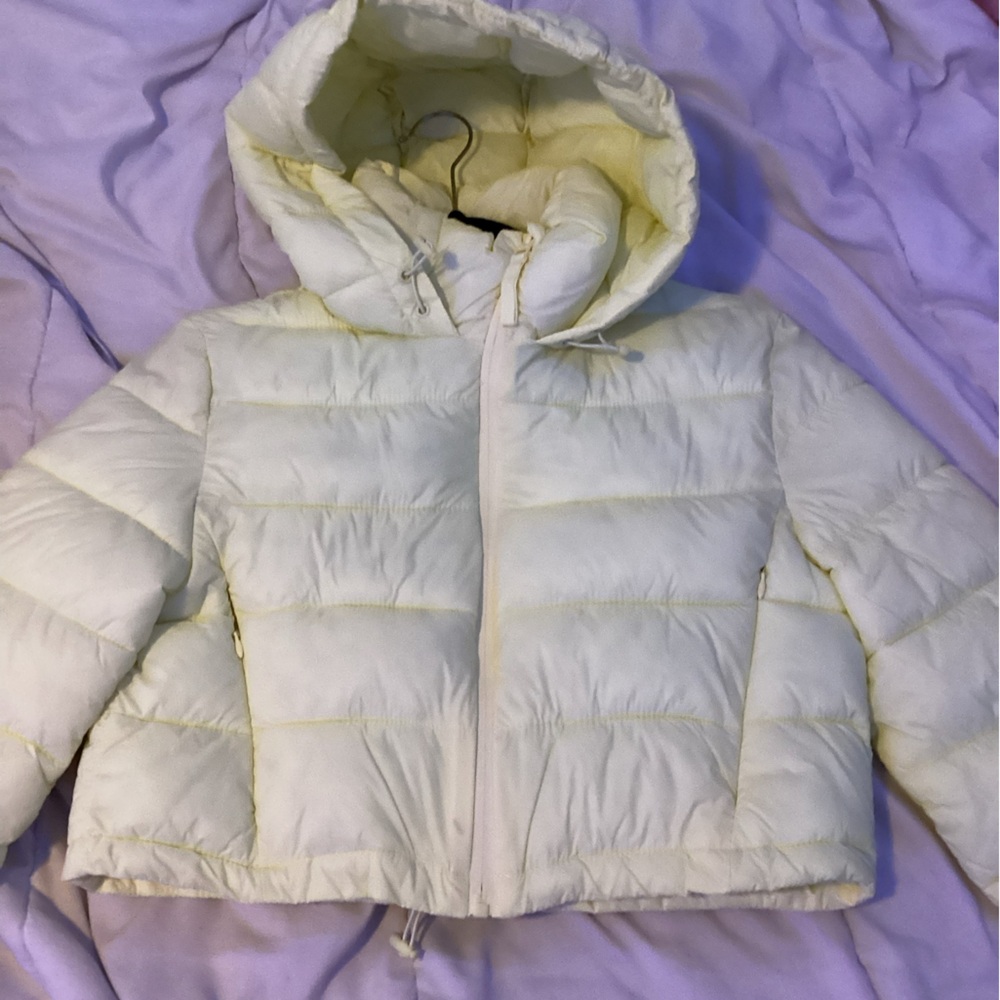 Zara Kids Cream Puffer Jacket